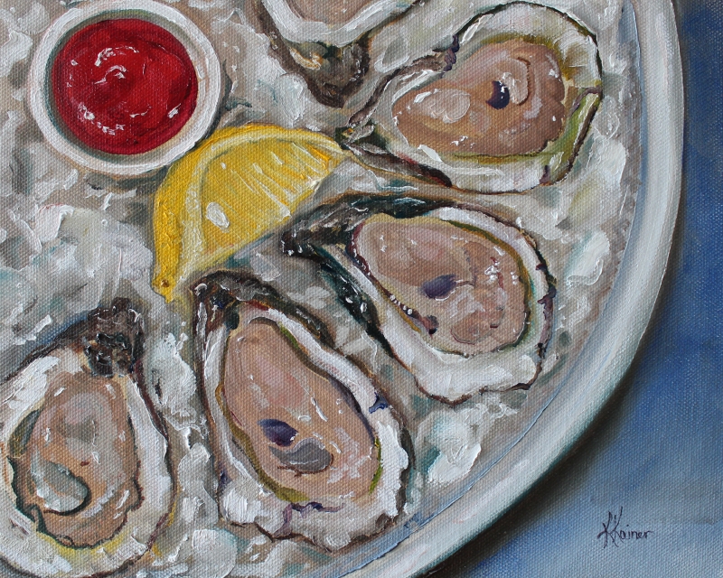 Oysters on the Half Shell by artist Kristine Kainer